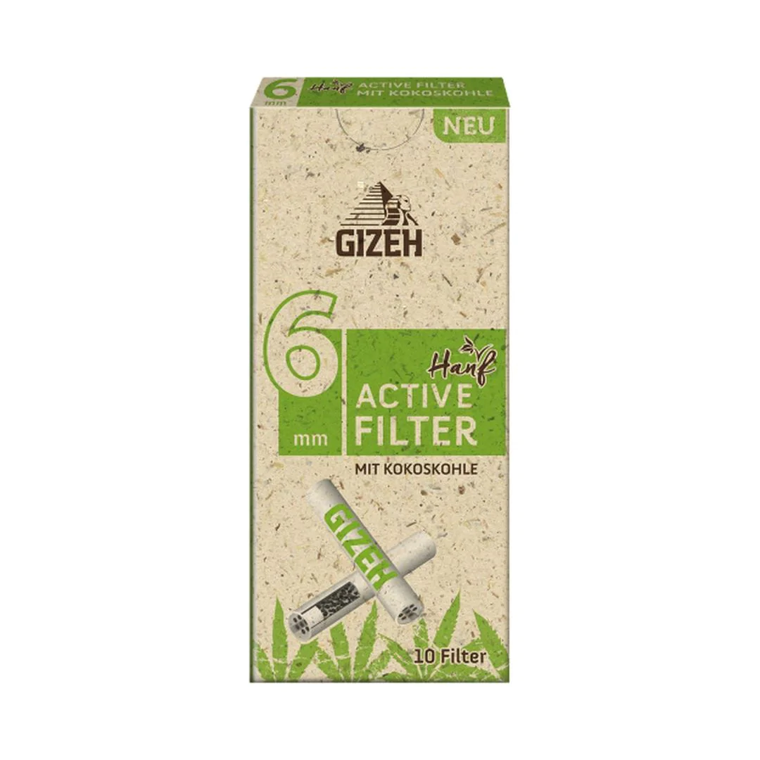 Gizeh Bio Hemp Active Charcoal Filters (6mm) - Image 3